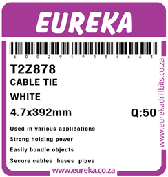 T2Z878 - Cable Tie White -T2Z878_Label_T